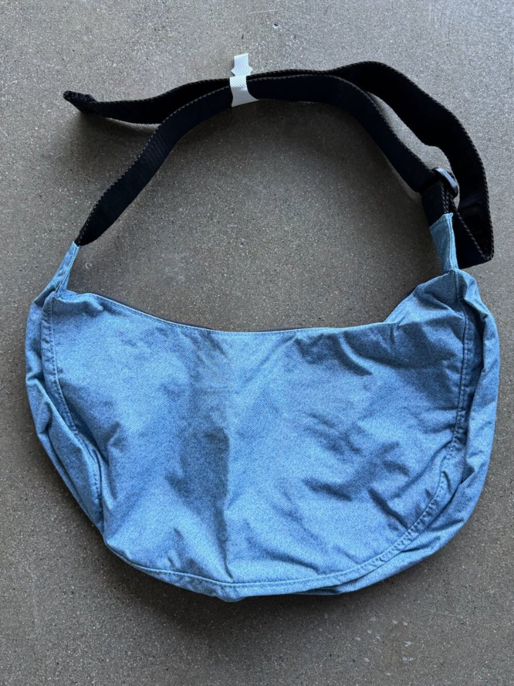BRAND NEW DIGITAL DENIM CRESCENT BAG BY BAGGU